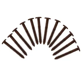 Exterior Solutions 836062990255 Pack Of 12 Vinyl Shutter Fastener Spike Loks For Installing Decorative Exteri