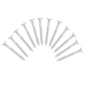 Exterior Solutions 836062990491 Pack Of 12 Vinyl Shutter Fastener Spike Loks For Installing Decorative Exteri