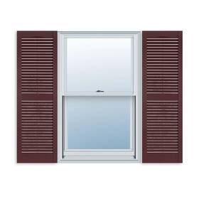 Exteriorsolutions.com 8541878535 Exterior Solutions Standard Louver Vinyl 15 Inch W X 35 H Burgundy