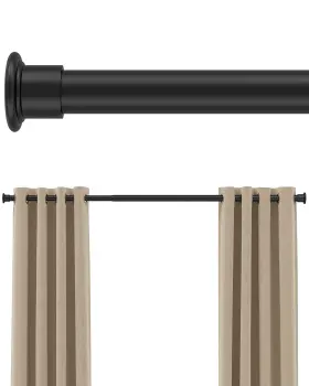 42-123 Ezfurni Ez02 Tension Curtain Rod By Inches Heavy Duty Rods For Wind