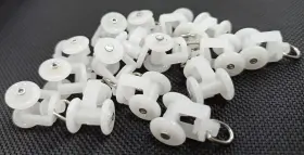 Fapbadri 097666518796 Runners/sliders For M Track/curtain Channel Colour - White 50 Pieces Stand