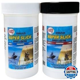 Fasco Epoxies B079yydhdt Super Slick 2000 Epoxy Bottom Coating For Airboats Jet Skis Etc