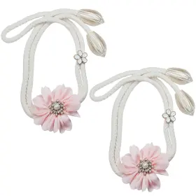 Featuman-a095 Featuman Flower Curtain Tiebacks 2 Pcs Cute Hand-woven Holdbacks Boho Farmhou