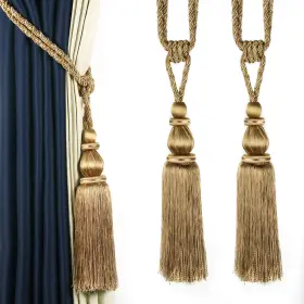 Fenghuangwu 680306677535 2pcs Handmade Tassel Curtain Tiebacks Tie-backs Elegant Large Curta Inch