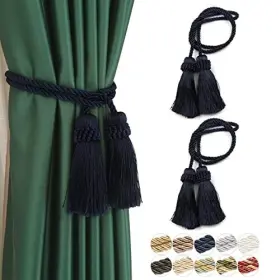Fenghuangwu 680306678877 Curtain Tiebacks Handmade Decorative Assorted Colors Sizes