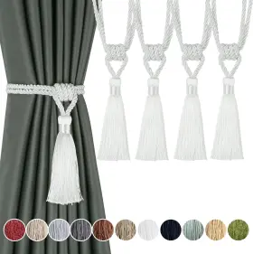 De-curtain-17h-18 Fenghuangwu Curtain Tiebacks Tassel Tie-backs Rope Tie Backs Handmade C