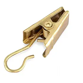 Filigrenza 760855029891 50pcs Electroplating Curtain Clips With Hooks Wide Flat Art Craft Display Cur