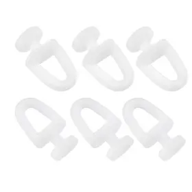 Fipux 636939478711 20 Pcs Curtain Track Plastic Drapery Rail Sliding Glider For Shower 11mm Dia