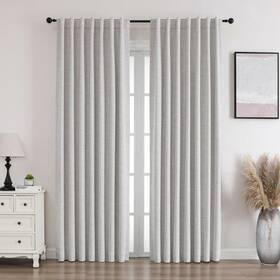 Flyfun Fmzggg-grybge-5284-flyfun Blackout Curtains 84 Inches Long - 2 Panels Set Thermal Insulated Drapes For