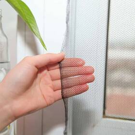 Flyzzz 606829352001 Diy Self-adhesive Window Screen Netting Mesh Curtain 100x150cm Appro