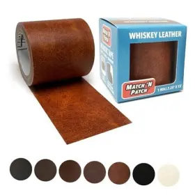 4336863151 Fortis Design Inc. Realistic Leather Repair Tape - Durable Easy-to-apply 2.25 Inch X 15ft Whiskey