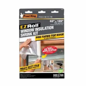 Ez833 Frost King 62 Inch X 126 Clear Plastic Ez Roll Window Insulation Kit