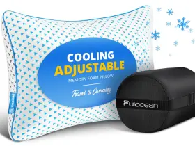 Kb-bp022406-m Fulocean Small Cooling Shredded Memory Foam Pillow For Travel And Camping Com... Fast Ship