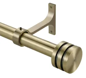 72-144 Fumlyate Fa-041 Single Curtain Rods Inches 1 Inch Heavy Duty Adjustable Window Drapery