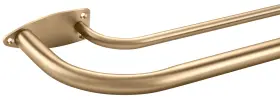 Fa-050 Fumlyate Double Curtain Rod For 48-84 Inches Windows Blackout Wrap Around Window Curt