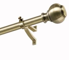 Fumlyate Fa-077 Antique Bronze Window Curtain Rods 36 To 72 Inch 36-72