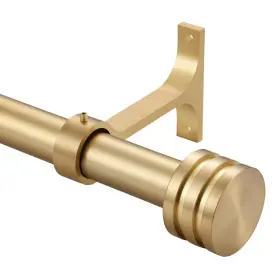 Fa-099 Fumlyate Single Curtain Rods 28-48 Inches 1 Inch Heavy Duty Adjustable Window Drapery