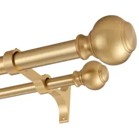 Fa-104 Fumlyate 1 Inch Double Curtain Rods 36 To 72 Inches Adjustable Telescoping Window Dra