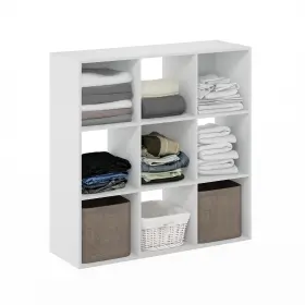 24005r1wh Furinno Pelli Closet Organizers And Storage 9-cube Organizer Open Sh