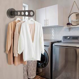 G Greatim Gt-sh0053 Laundry Hanger Wall Mount Mounted Clothes Room