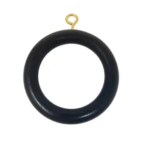 Galaxy Indiacraft 900006269161 Wooden Curtain Rings/hooks/clips For 1.25 To 2.5 Inch Rod Set Of 12 I