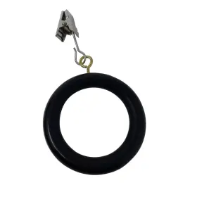 Rng18 Galaxy Indiacraft Premium 12 Pcs Wooden Curtain Rings Hooks Clips For Home Window Drapery Rod P