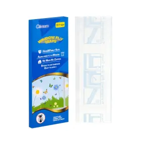 3151 Garsum 30 Pack Window Fly Sticky Traps Indoor Clear House Paper Bug Catch