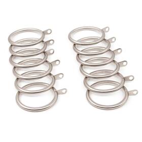 Gcurtain R-sh002h12bn 12 Pcs Metal Curtain Rings 1.77 Inch Internal Diameter Rod Fo