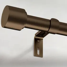 Geebobo 027685080202 Bronze Curtain Rods For Windows 66 To 120 Inch 1 Long Adjustabl