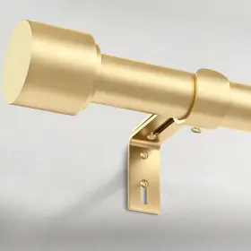 Geebobo 766157972743 Gold Curtain Rods For Windows 28 To 48 Inch 1 Adjustable Heavy