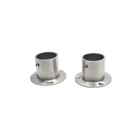 Geesatis 793610230393 2pcs Closet Rod Flange Holder High For Wardrobe Ho