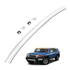 Gledewen B0d636d6vy Top Windshield Molding White Front Upper Outside Compatible Toyota Fj