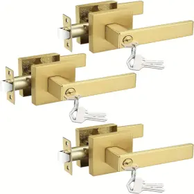 B0cd7bts65 Gobrico Keyed Alike Entry Door Handle Gold Handles Heavy Duty Entrance