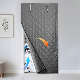 Godwk Bwml001 Thermal Insulated Door Curtain Fits 38 Inch X82 Doors Size 41 X84 Gra