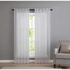 Goodgram 643989306642 2 Pack Basic Rod Pocket Sheer Voile Window Curtain Panels - Assorte