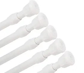8542009341 Goodtou 5 Pack Spring Tension Rods For Windows 28 To 48 Inch Adjustable White
