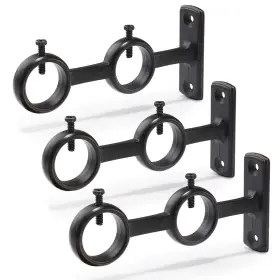 Cr-003 Goowin Curtain Rod Bracket 3pcs Adjustable Holder Double Curtai