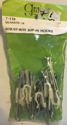 7-110 Graber Adjust-rite Slip-in Hooks R1d6