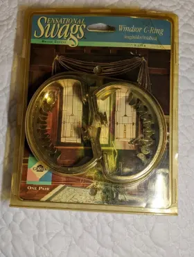B-123-8 Graber Sensational Swags Windsor C-ring Swagholder Holdback Brass Finish 1 Pair