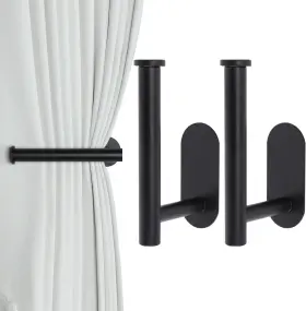 Groleca 445023750717 2 Pack Adhesive Curtain Holdbacks Tie Backs No Drill C