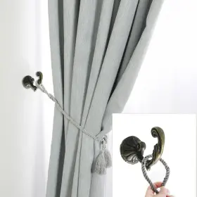 Gryfton 041814002651 2pcs Curtain Tiebacks Hooks Zinc Alloy Hanger Wall Holdback Holders Bronze Tone Gryfton 041814002651 2pcs Curtain Tiebacks Hooks Zinc Alloy Hanger Wall Holdback Holders Bronze Tone