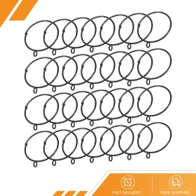 Gryfton 686130788775 28pack Openable Curtain Rings Metal Eyelet 2.5 Inch