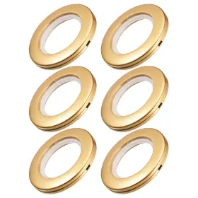 Gryfton 714998325907 Curtain Grommets Plastic 1.5 Inch Inner Dia Drapery Eyelet Ring Brass Tone 6pcs Gryfton 714998325907 Curtain Grommets Plastic 1.5 Inch Inner Dia Drapery Eyelet Ring Brass Tone 6pcs