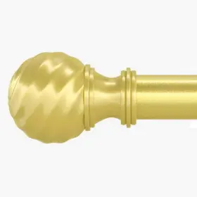 34-126 Gtj Gold Curtain Rods For Windows 66 To 120 1 Inch Adjustable Heavy Duty Decorati