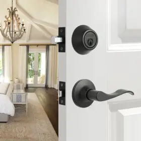 B09xmqcpzy Gua Oyh Front Door Lock Set Matte Black Entry Handle Sets Single Cylinder