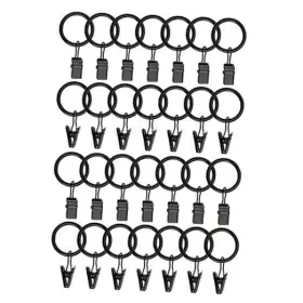 Clh01 Guangdejin E-commerce Co. Ltd. 50 Pcs Metal Curtain Rings With Clips Clip Strap Rust-proof