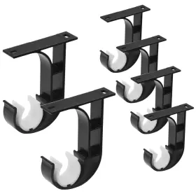 Gd-6p Gudui 6 Pack Ceiling Curtain Rod Brackets Aluminum Holders Hoo