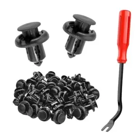 Gukk1706bl-1027 Gunhunt Car Bumper Push Rivet Clamp 0.39 Inch /10mm Fender Liner 101 Pcs Black