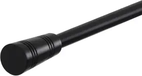86-120 H.versailtex 86120 Window Curtain Rods For Windows 86 To 120 Black Cylinder