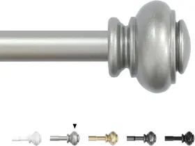 Pj-701 H.versailtex Curtain Rods For Windows 16.2 To Inch -43.8 Nickel